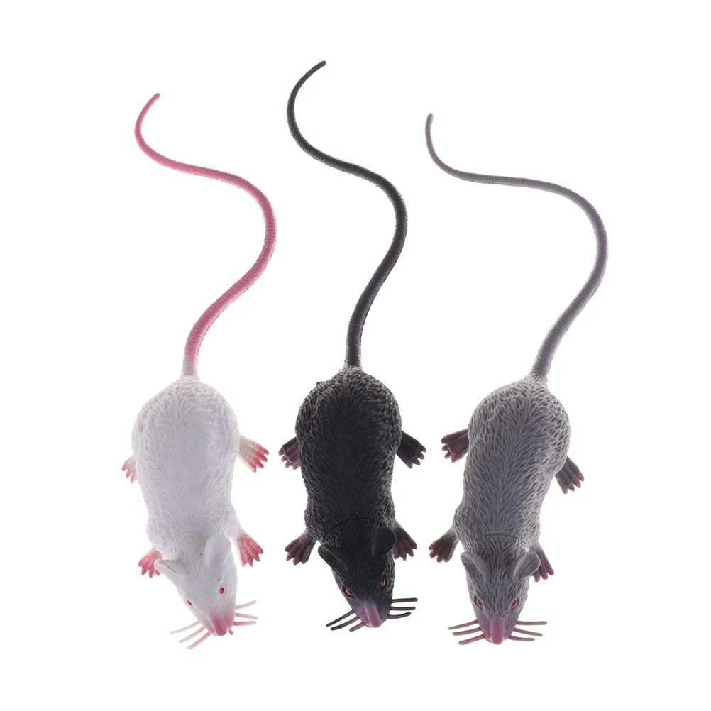 Маленькая крыса 22 см искусственная Реалистичная мышь пропеллер модели подарок