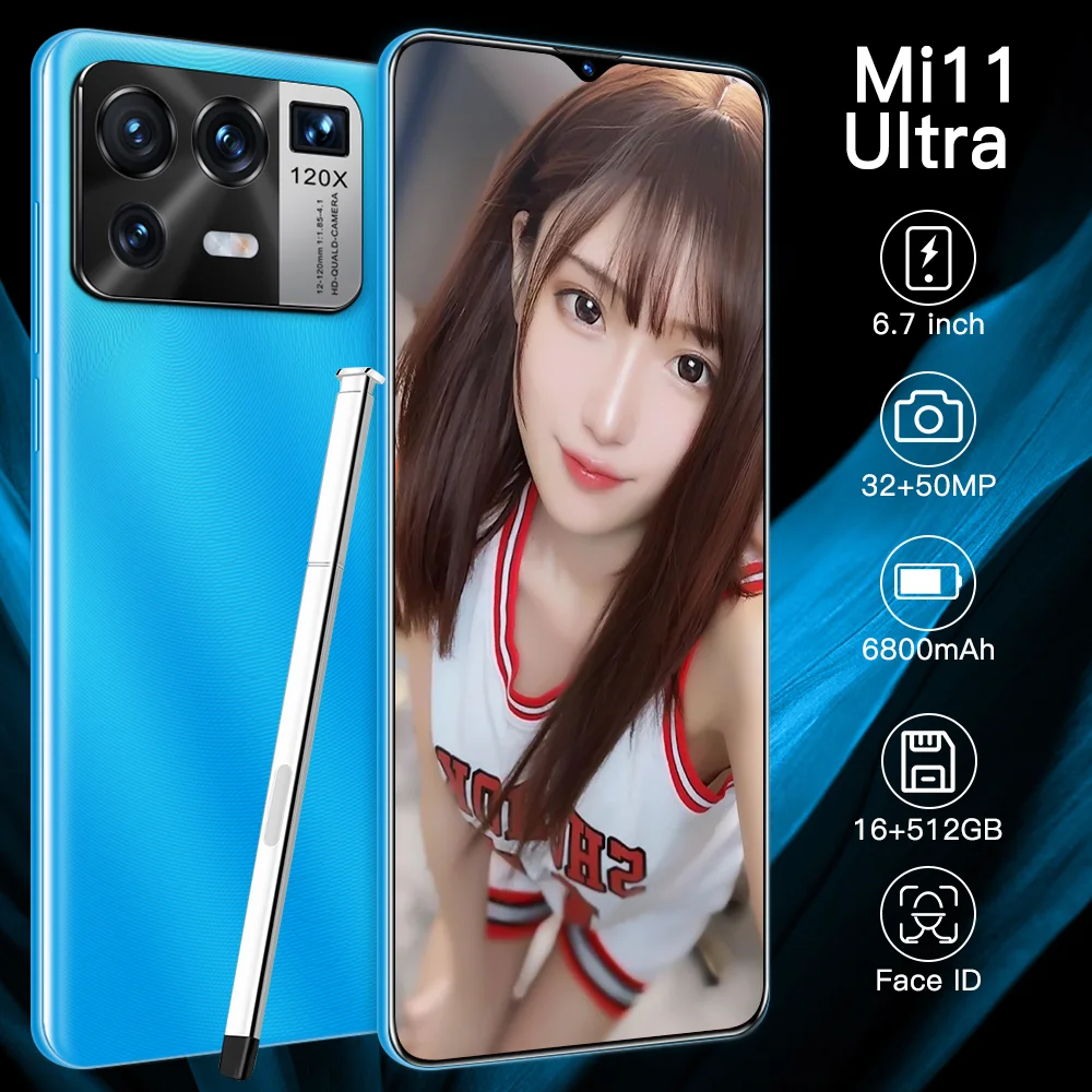 Global Version Original Mi 11 Ultra 6.7 Inch Smart Phones 6800mAh 16G+512GB Unlocked Android 5G Mobilephone Support Google GPS
Global Version Original Mi 11 Ultra 6.7 Inch Smart Phones 6800mAh 16G+512GB Unlocked Android 5G Mobilephone Support Google GPS