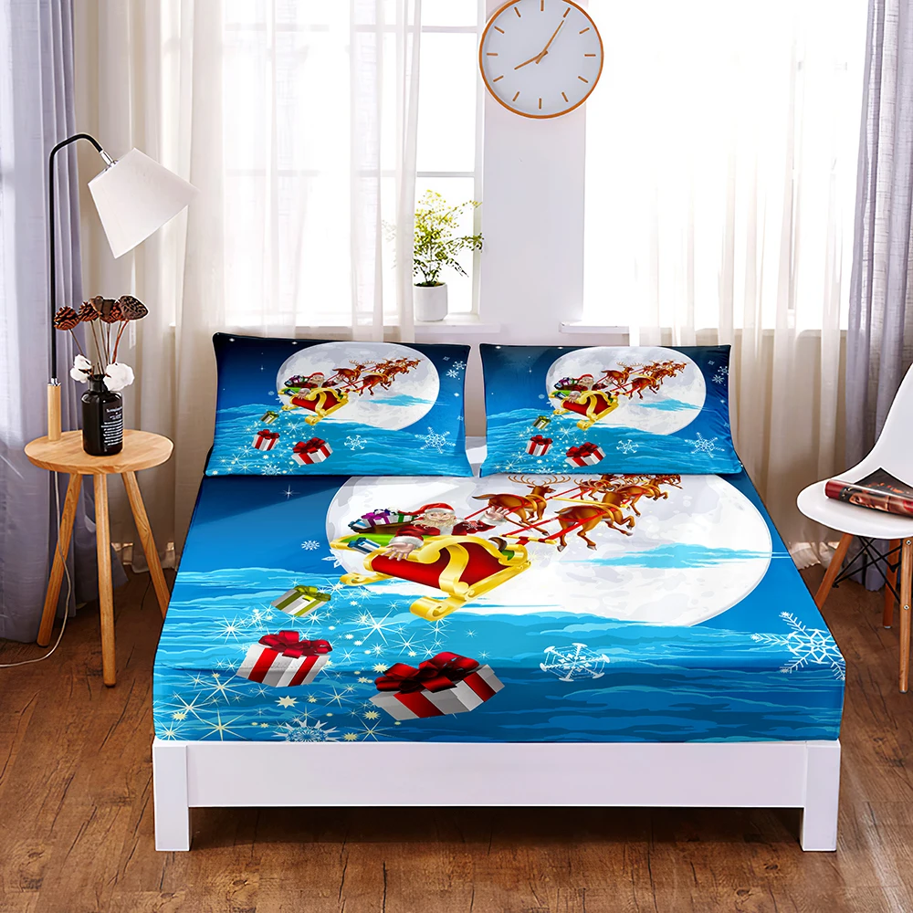 Gift Digital Printed 3pc Polyester Fitted Sheet Mattress Cover Four Corners with Elastic Band Bed Sheet Pillowcases
Gift Digital Printed 3pc Polyester Fitted Sheet Mattress Cover Four Corners with Elastic Band Bed Sheet Pillowcases