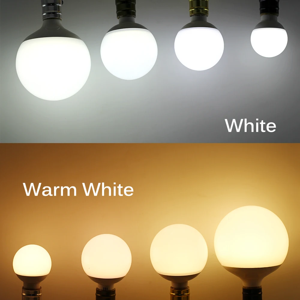 LED Bulb Light AC85-265V E27 G60 5W G80 9W G95 12W G125 18W LED Big White Bubble for Decorative Lighting.
LED Bulb Light AC85-265V E27 G60 5W G80 9W G95 12W G125 18W LED Big White Bubble for Decorative Lighting.