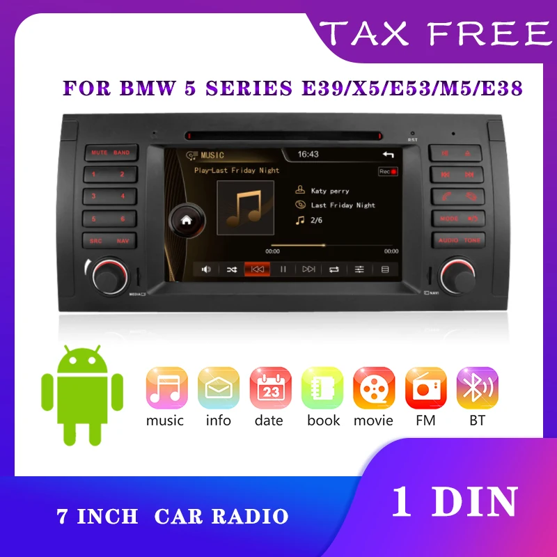 For Bmw E39 X5 E53 M5 E38 Android Car Radio 2 Din Car Radio FM Gps Android 7inch Car Video Player Android 5.1.1 Multimedia
For Bmw E39 X5 E53 M5 E38 Android Car Radio 2 Din Car Radio FM Gps Android 7inch Car Video Player Android 5.1.1 Multimedia