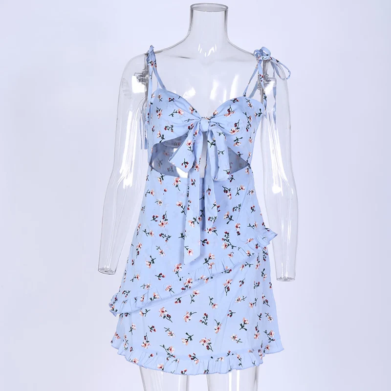 Summer Women Sexy Dress Fashion Floral Bandage Hollow Out Suspender Backless Ruffle Mini Dress ins Style Female Clothes 2021 New
Summer Women Sexy Dress Fashion Floral Bandage Hollow Out Suspender Backless Ruffle Mini Dress ins Style Female Clothes 2021 New