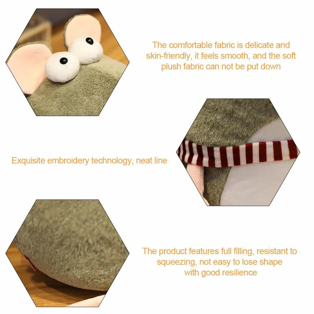 1pc 20-35cm Lovely Fat Grey Rat Plush Toy Pillow Stuffed Animal Plush Toys for Girls Children Toys Cute mouse Doll Birthday Gift
1pc 20-35cm Lovely Fat Grey Rat Plush Toy Pillow Stuffed Animal Plush Toys for Girls Children Toys Cute mouse Doll Birthday Gift