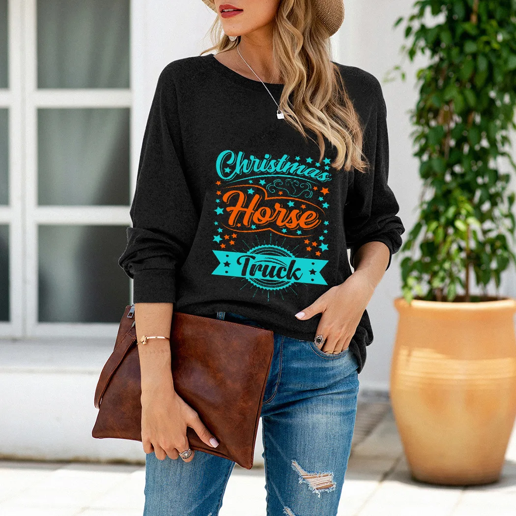 Letter Printing Fleece Sweatshirts Street Clothes Fall Spring Female Pullovers Christmas Fall spring
Letter Printing Fleece Sweatshirts Street Clothes Fall Spring Female Pullovers Christmas Fall spring