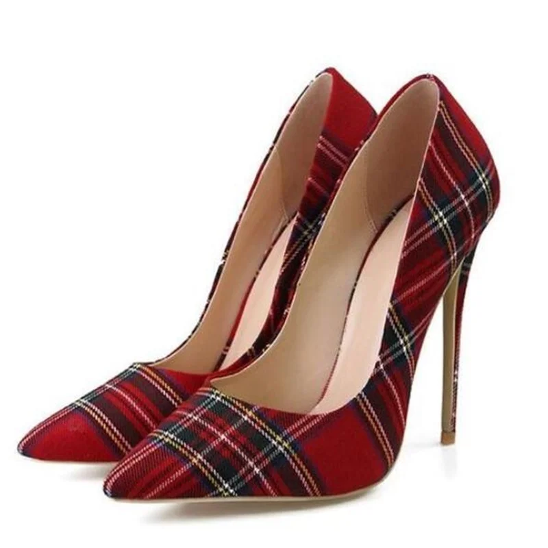 Sexy Red Plaid High Heel Pumps Pointed Toe Shallow Dress Shoes Slip-on Stiletto Heels Pattern Wedding Party Shoes Drop Ship
Sexy Red Plaid High Heel Pumps Pointed Toe Shallow Dress Shoes Slip-on Stiletto Heels Pattern Wedding Party Shoes Drop Ship