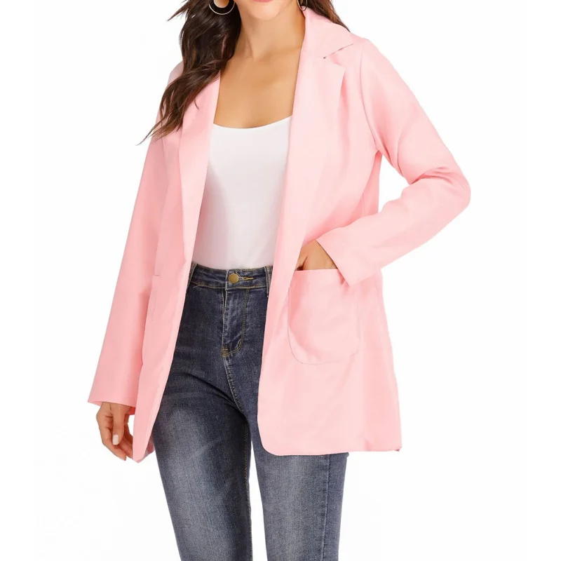 Women Urban Solid Blazers Casual Suit Turn-down Collar Cotton Slim Leader Sleeves Small Suit Jacket Autumn Winter Clothes
Women Urban Solid Blazers Casual Suit Turn-down Collar Cotton Slim Leader Sleeves Small Suit Jacket Autumn Winter Clothes