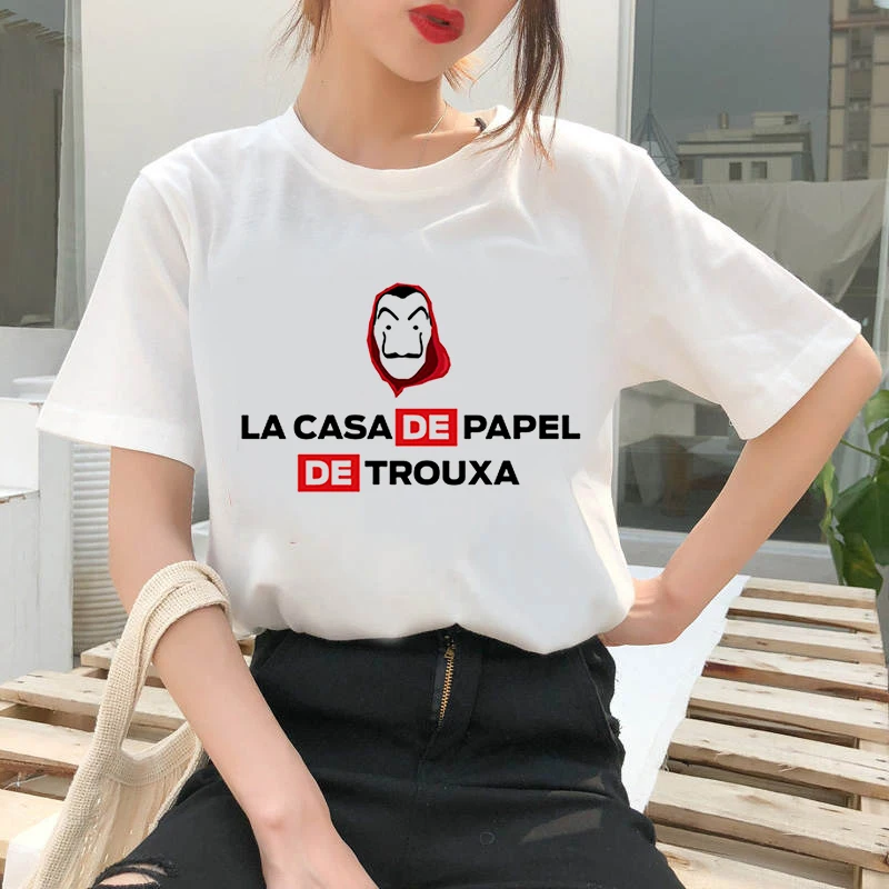Fashion Card house mask T Shirt Women Lovely Print Short Sleeved O-neck T-shirt Vintage Ullzang Tshirt Harajuku Tops
Fashion Card house mask T Shirt Women Lovely Print Short Sleeved O-neck T-shirt Vintage Ullzang Tshirt Harajuku Tops