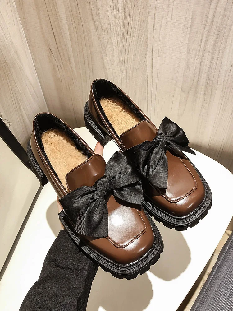 Shoes Woman 2021 British Style Bow-Knot Black Flats Shallow Mouth Female Footwear Round Toe Autumn Casual Sneaker Oxfords Clogs
Shoes Woman 2021 British Style Bow-Knot Black Flats Shallow Mouth Female Footwear Round Toe Autumn Casual Sneaker Oxfords Clogs