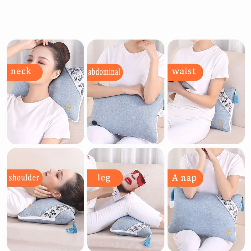 Cervical massager shoulder neck waist back massage pillow household multifunctional fabric electric charging pillow
Cervical massager shoulder neck waist back massage pillow household multifunctional fabric electric charging pillow