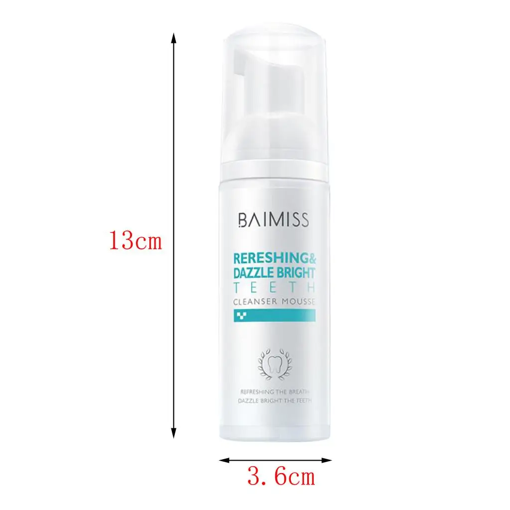 Daily Remove Stains Foam Toothpaste Freshens Breath 60ml Teeth Deep Cleaning Whitening Toothpaste Mouth Wash Fresh for Oral Care
Daily Remove Stains Foam Toothpaste Freshens Breath 60ml Teeth Deep Cleaning Whitening Toothpaste Mouth Wash Fresh for Oral Care