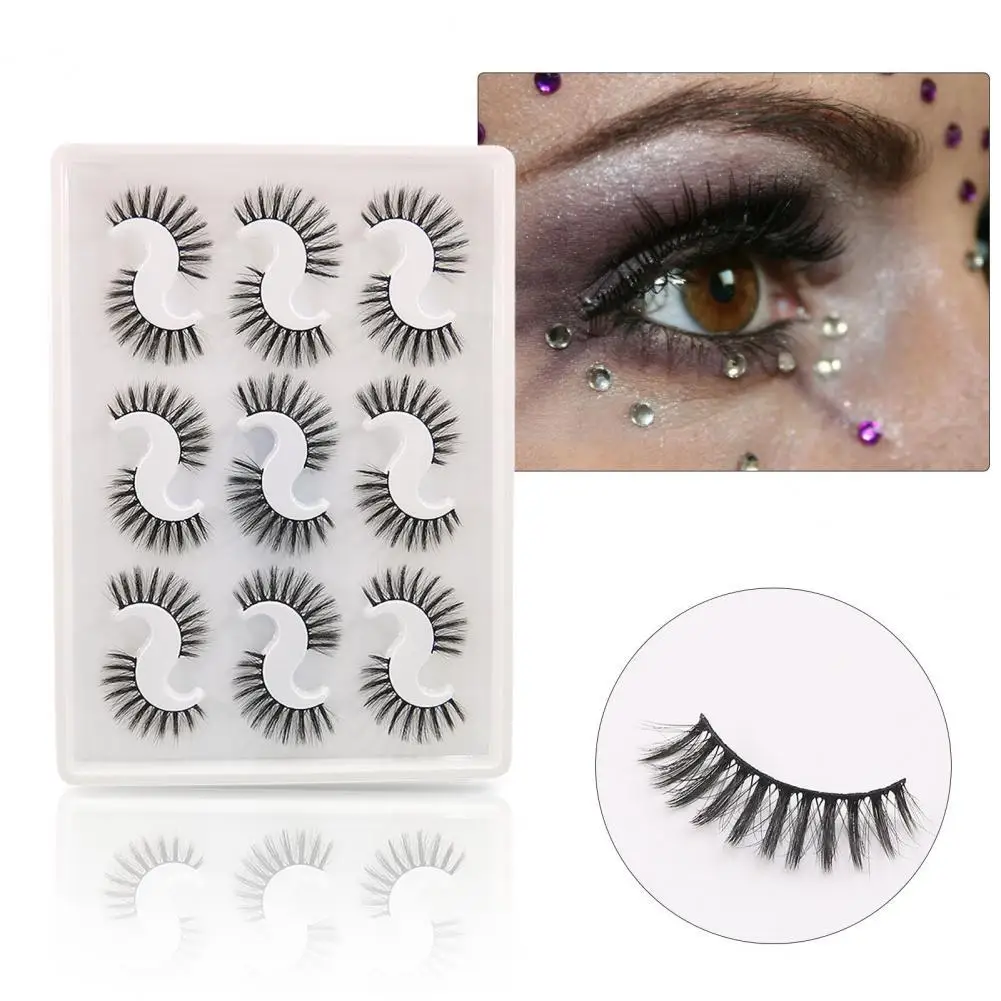 9Pairs Women False Eyelashes Thick Long Attractive Easy to Apply Fiber Makeup Extensions Eye Lashes 
9Pairs Women False Eyelashes Thick Long Attractive Easy to Apply Fiber Makeup Extensions Eye Lashes