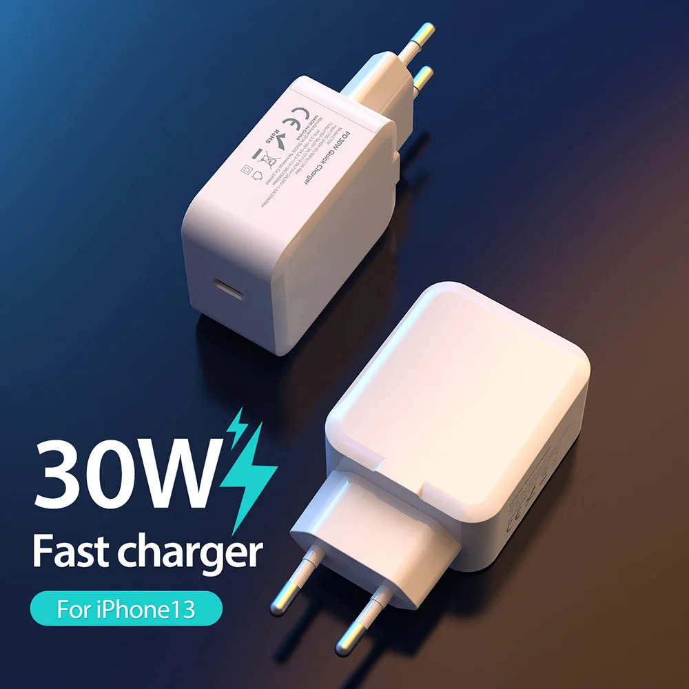 Зарядное устройство с портом USB Type-C и поддержкой быстрой зарядки, 30 Вт
Зарядное устройство с портом USB Type-C и поддержкой быстрой зарядки, 30 Вт