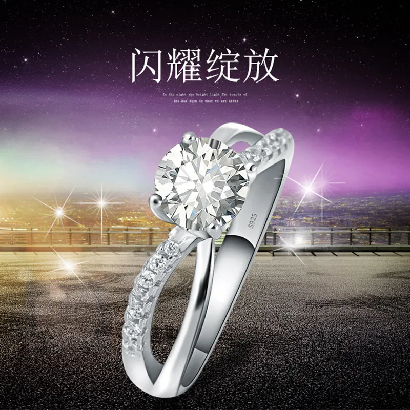 925 sterling silver moissanite diamond ring for women Luxury crystal zircon jewelry wedding couple ring Fine jewelry
925 sterling silver moissanite diamond ring for women Luxury crystal zircon jewelry wedding couple ring Fine jewelry