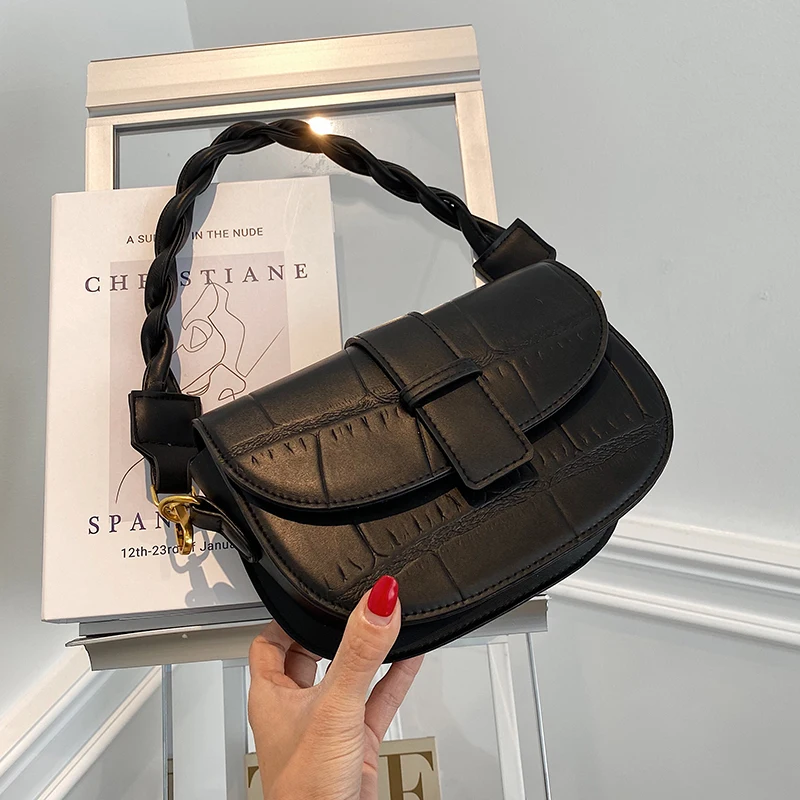 Small PU Leather Saddle Crossbody Bags For Women 2021 Winter Simple Shoulder Bag Luxury Trending Branded Handbags And Purses
Small PU Leather Saddle Crossbody Bags For Women 2021 Winter Simple Shoulder Bag Luxury Trending Branded Handbags And Purses