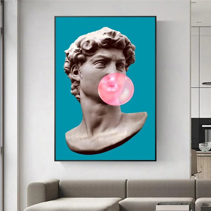 Funny Art Sculpture of David Wall Art Posters And Prints David with Balloon Canvas Paintings Canvas Art Pictures For Living Room
Funny Art Sculpture of David Wall Art Posters And Prints David with Balloon Canvas Paintings Canvas Art Pictures For Living Room
