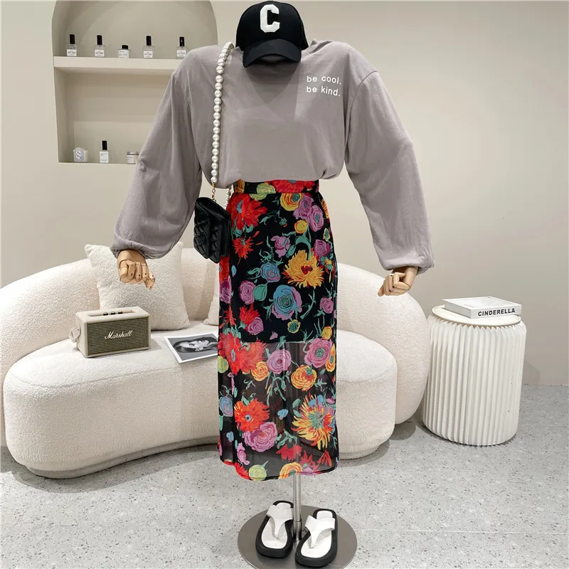 New Women's Clothing Summer 2021 Fashion Loose thin letter sunscreen Top + Vintage Print beach skirt Two piece set
New Women's Clothing Summer 2021 Fashion Loose thin letter sunscreen Top + Vintage Print beach skirt Two piece set