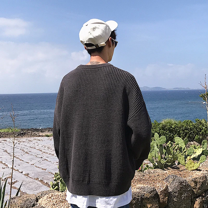 2019 Winter Men's Oversize Solid Color Coats Round Neck Knitting In Warm Cashmere Pullover Casual Mens Woolen Sweater Size M-2XL
2019 Winter Men's Oversize Solid Color Coats Round Neck Knitting In Warm Cashmere Pullover Casual Mens Woolen Sweater Size M-2XL