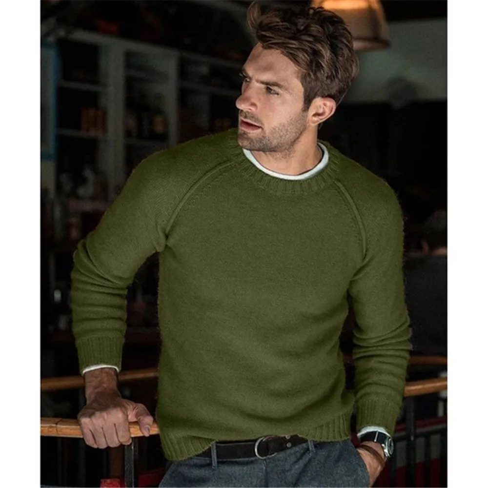 Autumn Winter Fashion Men Sweaters Long Sleeve O-Neck Knitted Tops For Men Casual Outwear Clothing Male Solid Color Warm Sweater
Autumn Winter Fashion Men Sweaters Long Sleeve O-Neck Knitted Tops For Men Casual Outwear Clothing Male Solid Color Warm Sweater