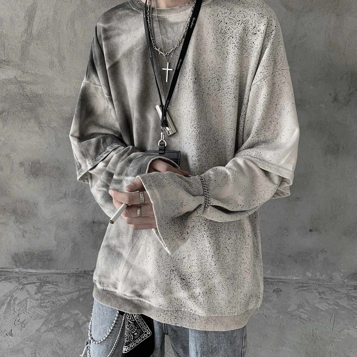2019 New Autumn Fashion Sweatshirt Hip Hop Streetwear Retro Korean Style Snow Washed Long Sleeve Fake Two Pieces Hoodie Men
2019 New Autumn Fashion Sweatshirt Hip Hop Streetwear Retro Korean Style Snow Washed Long Sleeve Fake Two Pieces Hoodie Men