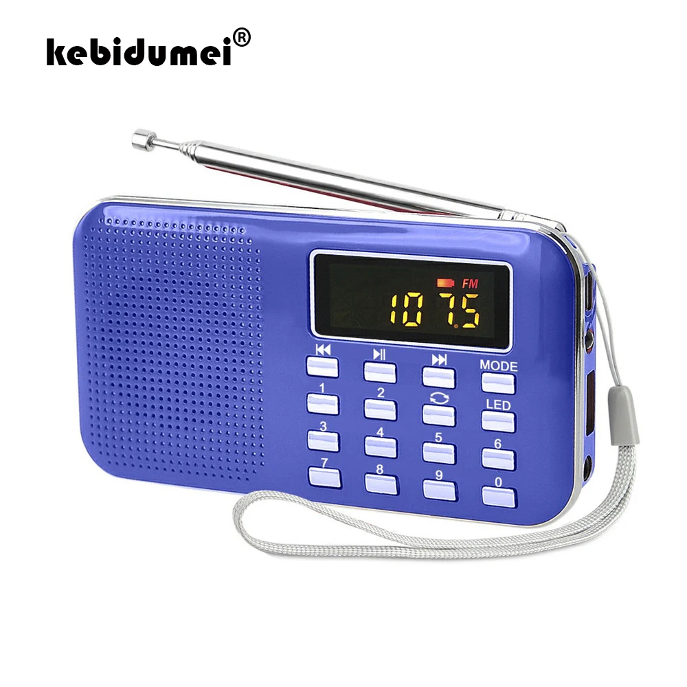 Цифровой mp3-плеер мини-L-218 ЖК-дисплей поддержка TF-карты USB портативное радио