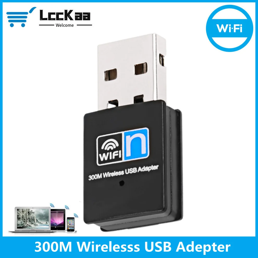 LccKaa 300Mbps USB WiFi Adapter 2.4GHz 5dBi WiFi Antenna Dual Band 802.11b/n/g/b Mini Wireless Computer Network Card Receiver
LccKaa 300Mbps USB WiFi Adapter 2.4GHz 5dBi WiFi Antenna Dual Band 802.11b/n/g/b Mini Wireless Computer Network Card Receiver