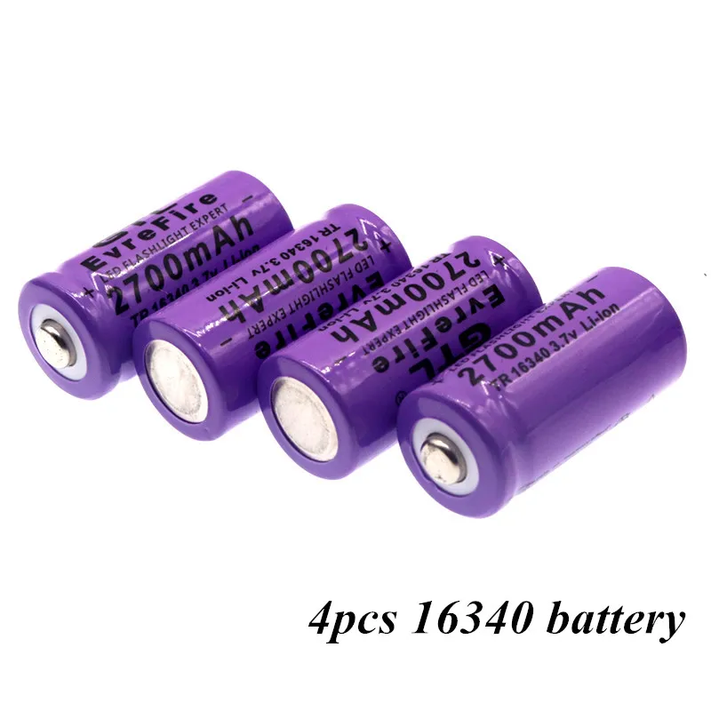 100% New original 16340 Battery CR123A 16340 Battery 2700mAh 3.7V Li-ion Rechargeable Battery+16340 Charger
100% New original 16340 Battery CR123A 16340 Battery 2700mAh 3.7V Li-ion Rechargeable Battery+16340 Charger