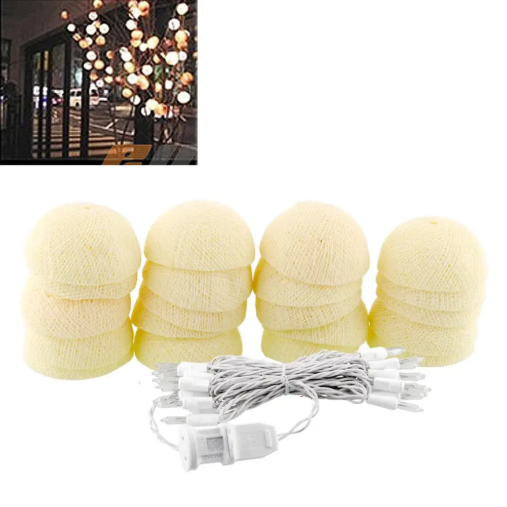 CottonBallLights 20 Ball Cotton String Light Christmas LED String Light IvoryWhite 220V 3 M Decor Gifts Plug Adapter Wedding
CottonBallLights 20 Ball Cotton String Light Christmas LED String Light IvoryWhite 220V 3 M Decor Gifts Plug Adapter Wedding