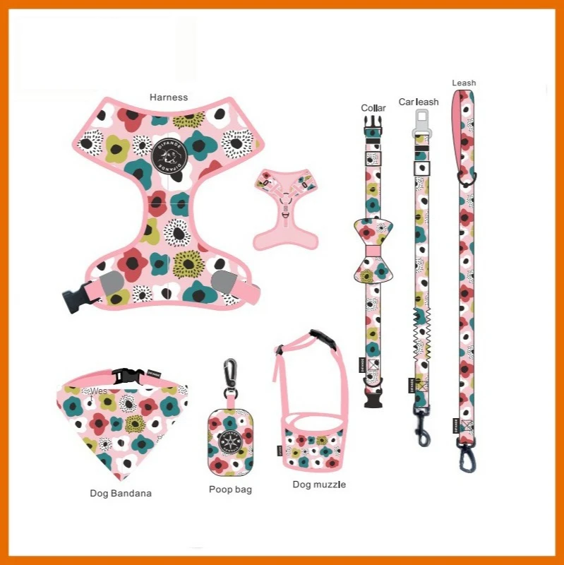 Vintage Cultural Print Pet Leash Dog Leash Pet Supplies Dog Harness Chest Harness Dog Leash Diverse Combination Set
Vintage Cultural Print Pet Leash Dog Leash Pet Supplies Dog Harness Chest Harness Dog Leash Diverse Combination Set