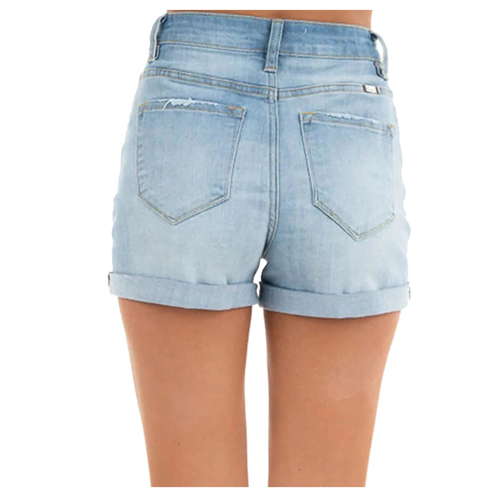 SAGACE Ladies casual fashion and comfortable women's rolled-up high-waist solid color straight casual jeans shorts
SAGACE Ladies casual fashion and comfortable women's rolled-up high-waist solid color straight casual jeans shorts