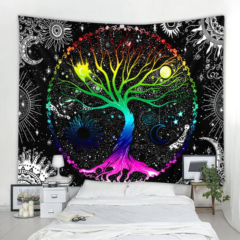 Colorful Bodhi tree decorative tapestry mandala bohemian hippie wall curtain tapestry hanging at home living room bedroom
Colorful Bodhi tree decorative tapestry mandala bohemian hippie wall curtain tapestry hanging at home living room bedroom