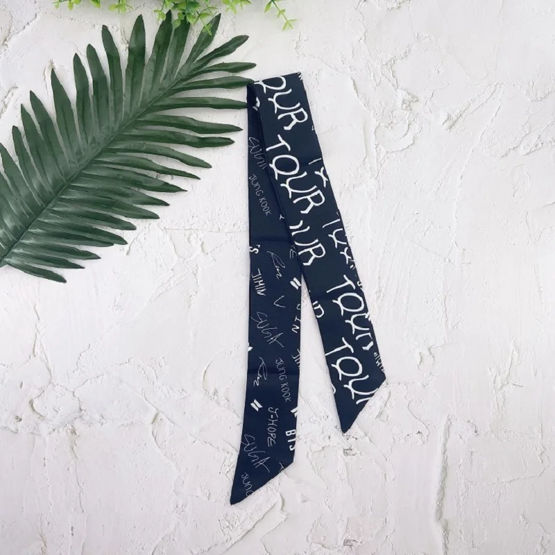 JCBTSHBangtan boys Cartoon cute letter silk scarf decoration scarf English handle scarf hair scarf bandage bag decoration
JCBTSHBangtan boys Cartoon cute letter silk scarf decoration scarf English handle scarf hair scarf bandage bag decoration