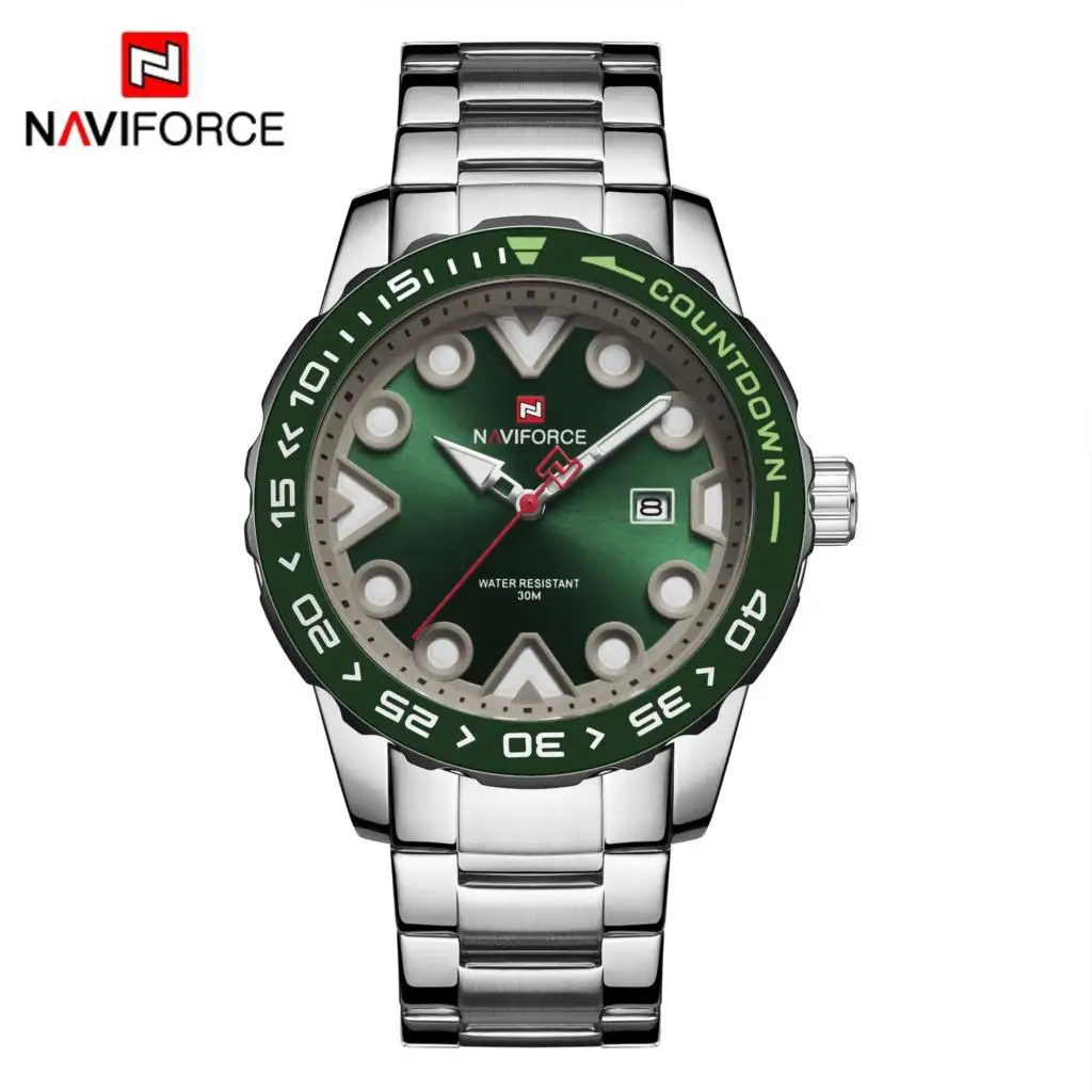 Часы наручные NAVIFORCE Мужские кварцевые роскошные брендовые новые спортивные