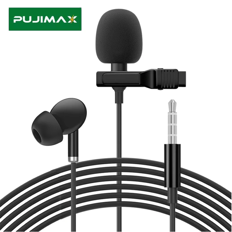 PUJIMAX 3.5mm Microphone With Metal Lapel Right Headset Clip Tie Collar Portable Mini Mic For Phone Tablet Laptop Live Webcast
PUJIMAX 3.5mm Microphone With Metal Lapel Right Headset Clip Tie Collar Portable Mini Mic For Phone Tablet Laptop Live Webcast
