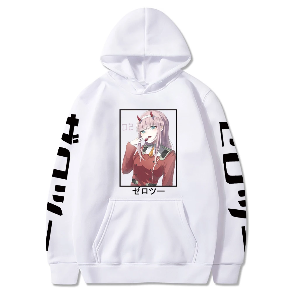 Anime DARLING In The FRANXX Hoodies Cute Zero Two Print Sweatshirt Girls Harajuku Pullover Aesthetic Fashion Tops Female
Anime DARLING In The FRANXX Hoodies Cute Zero Two Print Sweatshirt Girls Harajuku Pullover Aesthetic Fashion Tops Female