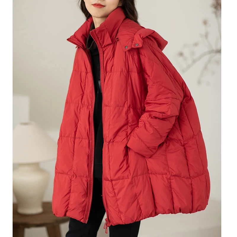 Female new winter Art and fashion all-match hooded pure color plus plus size warm white duck down jacket
Female new winter Art and fashion all-match hooded pure color plus plus size warm white duck down jacket