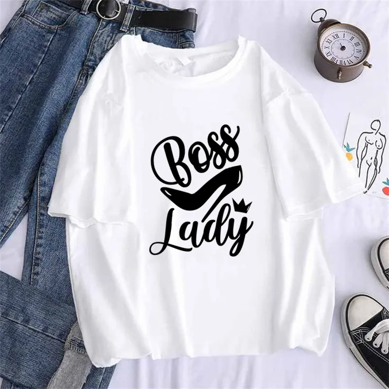 Women Boss Lady Graphic Harajuk Print T-shirt Tops 2020 Summer Fashion Short Sleeved T-shirt Girl,Drop Ship
Women Boss Lady Graphic Harajuk Print T-shirt Tops 2020 Summer Fashion Short Sleeved T-shirt Girl,Drop Ship