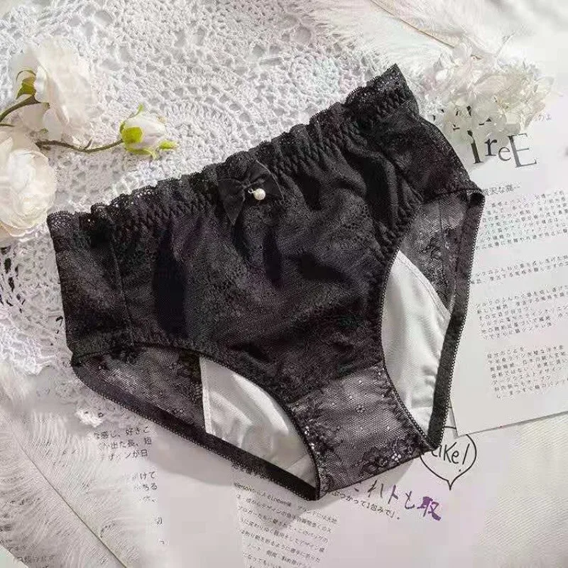 2021 Fashion Sexy Lace Triangle Panties Waterproof Layer Leakproof Menstrual Panties
2021 Fashion Sexy Lace Triangle Panties Waterproof Layer Leakproof Menstrual Panties