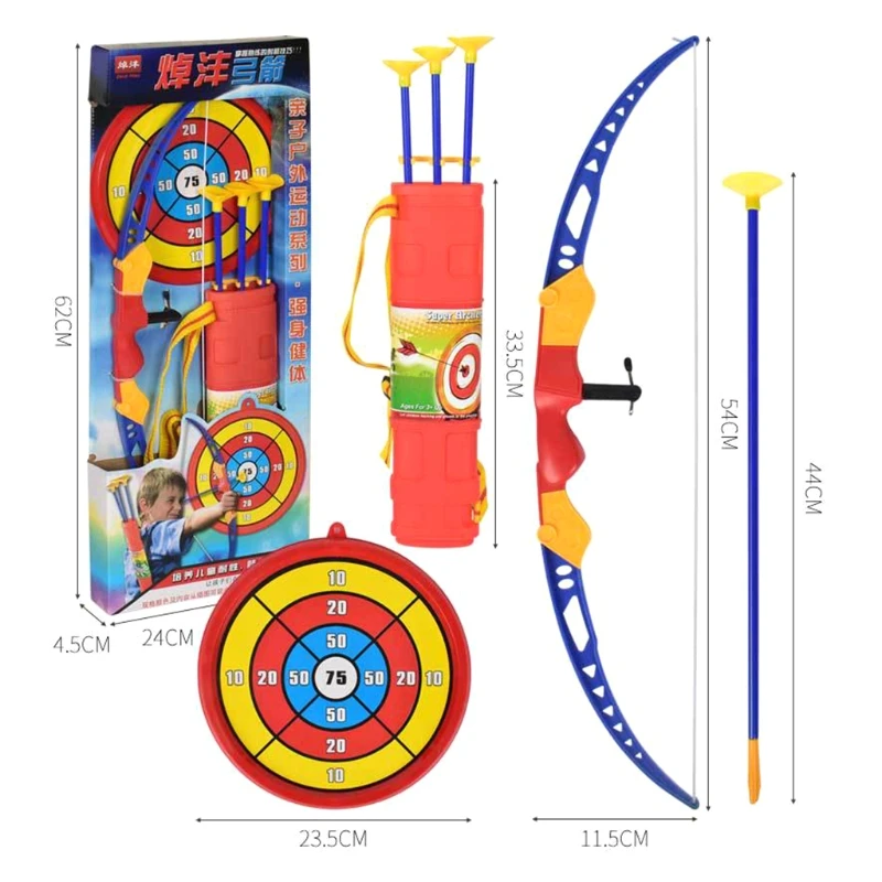 Simulation Bow Arrow Plastic Soft Sucker Arrow with Target Toy Set for Children Kids
Simulation Bow Arrow Plastic Soft Sucker Arrow with Target Toy Set for Children Kids