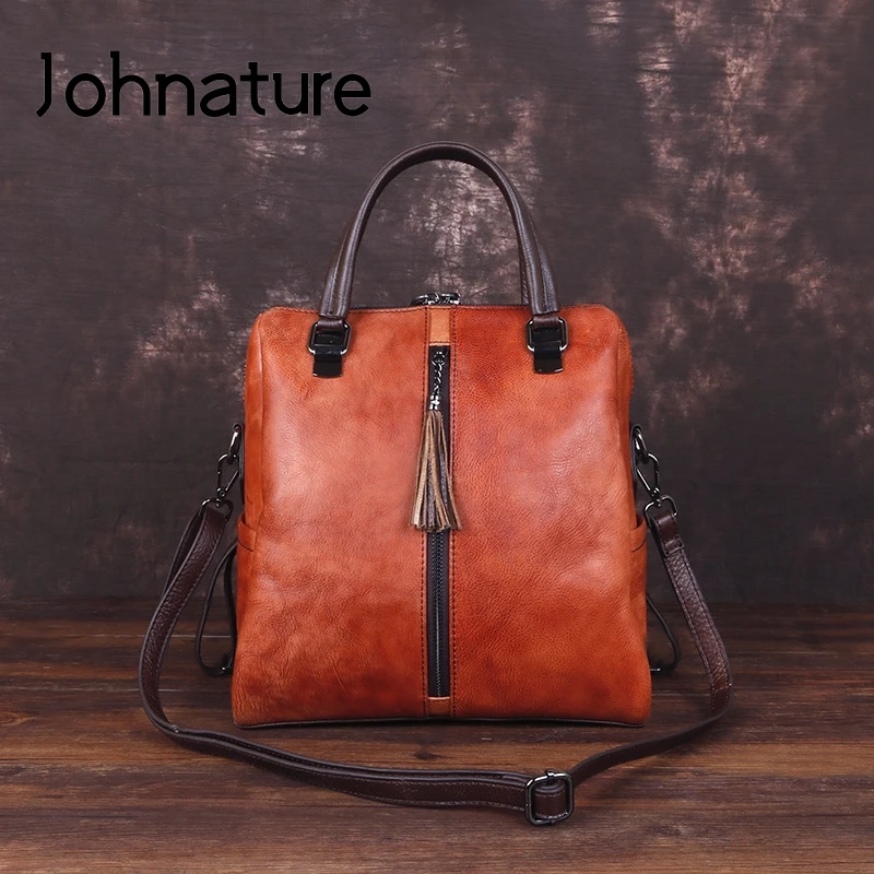 Женский рюкзак из коровьей кожи Johnature, однотонный Повседневный мини-рюкзак на плечо из первого слоя воловьей кожи, ручная работа, 2022
Женский рюкзак из коровьей кожи Johnature, однотонный Повседневный мини-рюкзак на плечо из первого слоя воловьей кожи, ручная работа, 2022