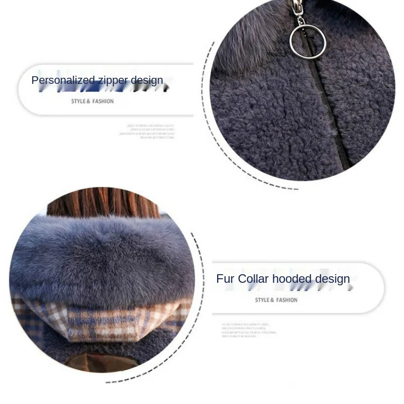 Autumn and winter new fashion thickening short fur collar small loose plaid jacket lamb hair short fashion jacket female trend
Autumn and winter new fashion thickening short fur collar small loose plaid jacket lamb hair short fashion jacket female trend