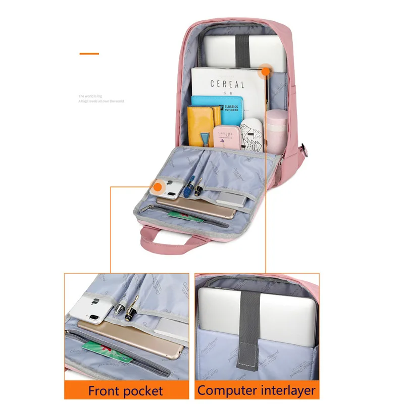 Women Laptop Backpack Teenager Girls waterproof Nylon Travel Mochila children Anti-theft school bags Women Shoulder Bag Rucksack
Women Laptop Backpack Teenager Girls waterproof Nylon Travel Mochila children Anti-theft school bags Women Shoulder Bag Rucksack