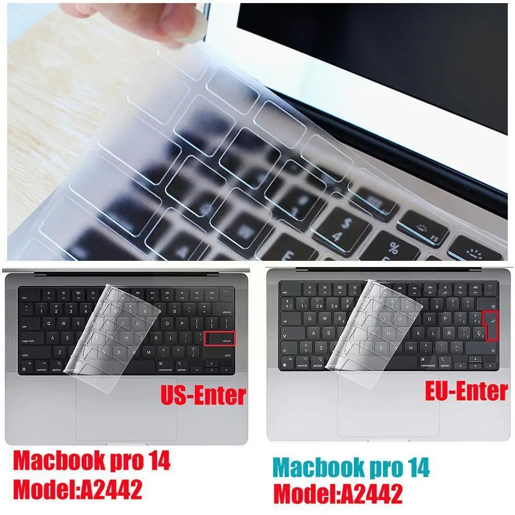 Transparent Tpu Keyboard Cover For New Pro 14 2442 For Pro 16 A2485 Dustproof Waterproof Keyboard Protector L5q7
Transparent Tpu Keyboard Cover For New Pro 14 2442 For Pro 16 A2485 Dustproof Waterproof Keyboard Protector L5q7