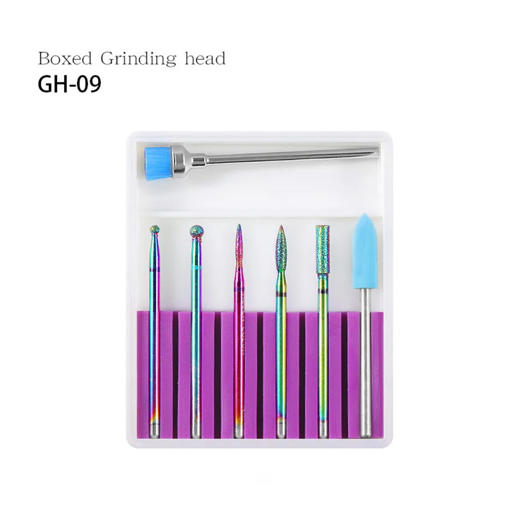 NEW 6Pcs Rainbow Tungsten Carbide/Ceramic Nail Drill Bits Set Manicure Machine Accessories Milling Cutter Electric Nail Dril
NEW 6Pcs Rainbow Tungsten Carbide/Ceramic Nail Drill Bits Set Manicure Machine Accessories Milling Cutter Electric Nail Dril