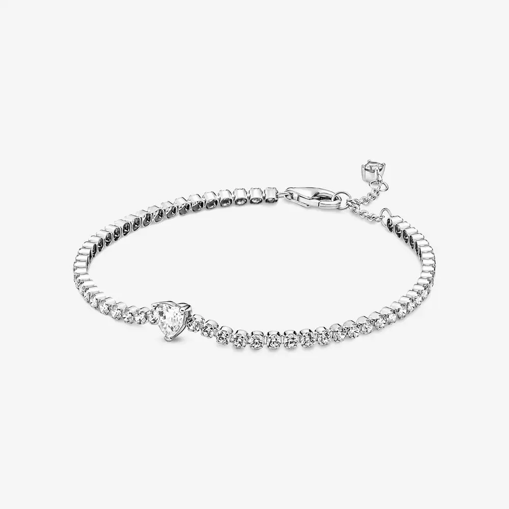 100% Real 925 Sterling Silver Jewelry Sparkling Heart Tennis Bracelets for Women Link Chain Bracelets & Bangles 2021 New
100% Real 925 Sterling Silver Jewelry Sparkling Heart Tennis Bracelets for Women Link Chain Bracelets & Bangles 2021 New