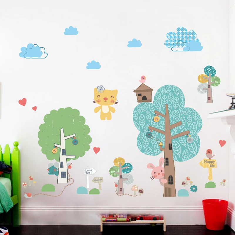 DIY Cartoon Animals Wall Stickers Kids Room Decor Self Adhesive Large Mural Nursery Cute Wall Decoration Bedroom Wallstickers
DIY Cartoon Animals Wall Stickers Kids Room Decor Self Adhesive Large Mural Nursery Cute Wall Decoration Bedroom Wallstickers