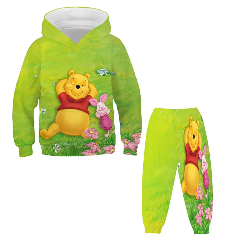 Kawaii Winnie the Pooh Funny Cartoon 3D Hoodie Set for Boys Girls Autumn Winter Harajuku Cute Anime Sweater + Pants Clothing Set
Kawaii Winnie the Pooh Funny Cartoon 3D Hoodie Set for Boys Girls Autumn Winter Harajuku Cute Anime Sweater + Pants Clothing Set