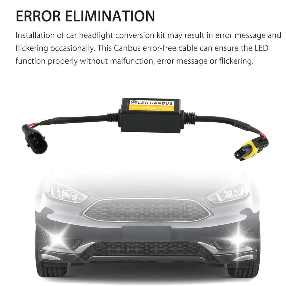 2h11 Led Car Anti Flicker Headlight Decoder Error Free Resistor Canceller Decoder Canbus For Car Light Accessories Tools
2h11 Led Car Anti Flicker Headlight Decoder Error Free Resistor Canceller Decoder Canbus For Car Light Accessories Tools