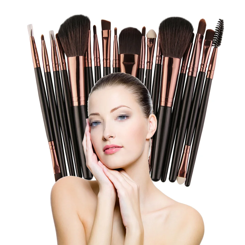 18pcs Handle Nylon Bristles Makeup Brush Cosmetics Powder Blush Brush Kit For Woman
18pcs Handle Nylon Bristles Makeup Brush Cosmetics Powder Blush Brush Kit For Woman