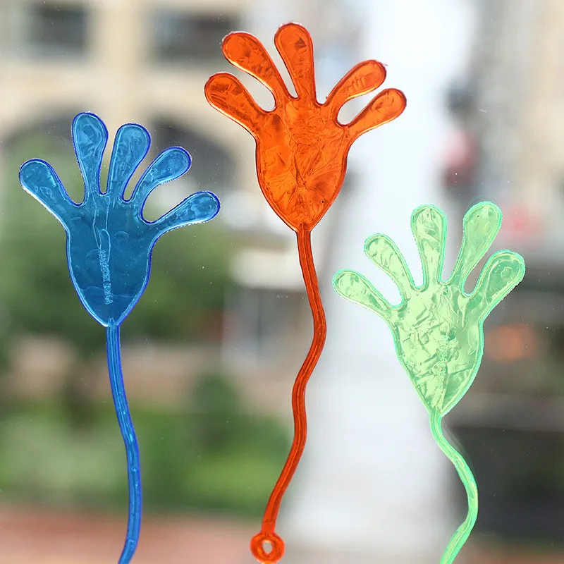 

10Pcs Elastically Stretchable Sticky Palm Climbing Tricky Hands Toys Squishy Sticky Hands Palm Party Favor Toys Anti Stress ZLL