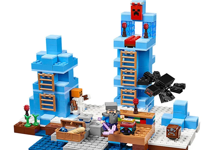 462pcs myworld the ice world exploration building blocks Compatible Minecraftedly 21131 Toy 
462pcs myworld the ice world exploration building blocks Compatible Minecraftedly 21131 Toy